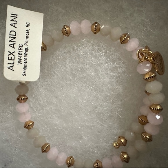 Alex and Ani Vintage 66 Road to Romance Primrose Sentiment Wrap Bracelet - Picture 1 of 4